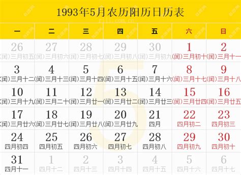 1993年12月31日|万年历1993年12月在线日历查询